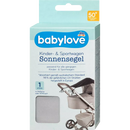 Voile d'ombrage Babylove gris clair, 1 pièce