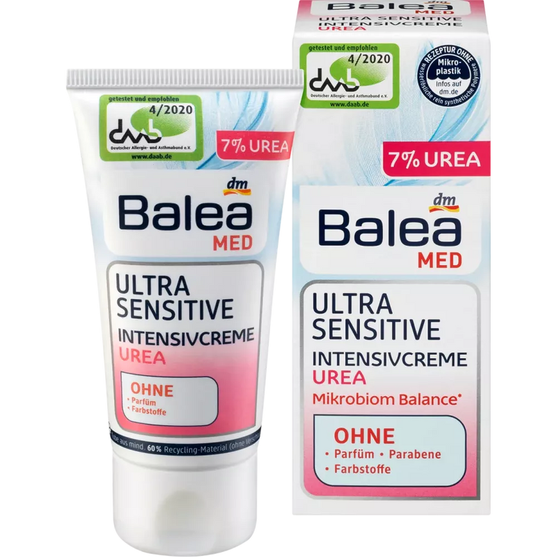 Balea MED Intensieve Crème Urea Ultra Sensitive, 50 ml
