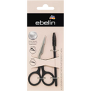 Ciseaux à sourcils ebelin avec brosse, 1 pièce