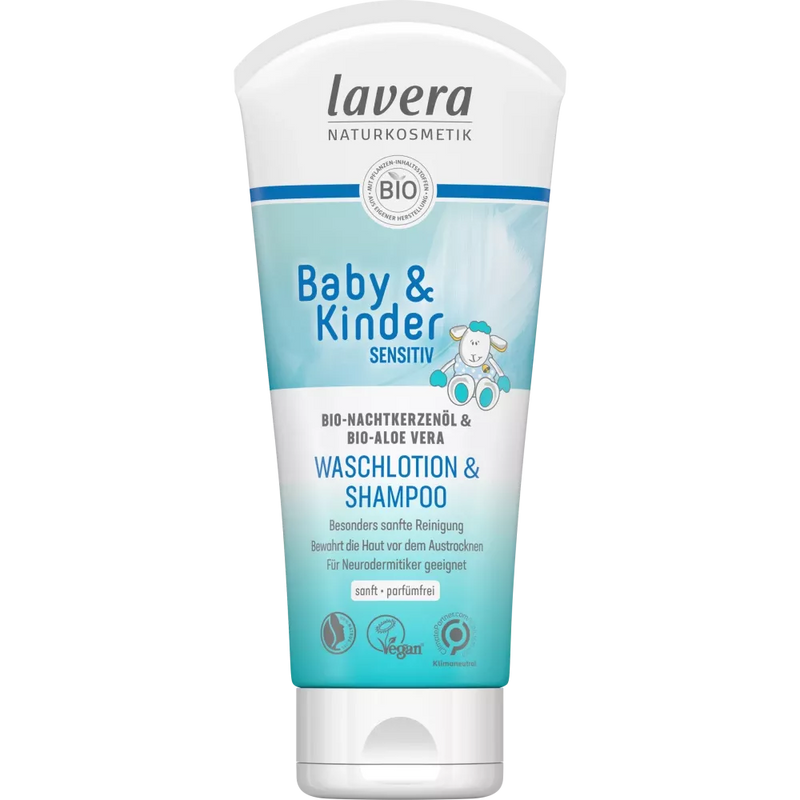 Lavera Baby & Kinderen Waslotion & Shampoo Gevoelig, 200 ml
