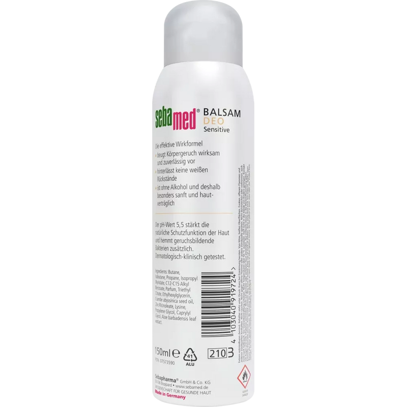 sebamed Deo Spray Deodorant Balsem gevoelig, 150 ml