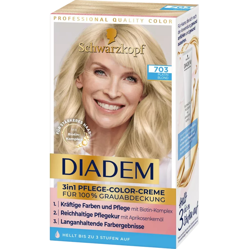 Schwarzkopf Diadem Haarkleur 703 Platina Blond, 1 st