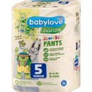 babylove nature Broek natuur maat 5, junior, 12-17 kg, 18 stuks.