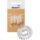 ebelin Haarelastiek spiraal mini transparant, 4 stuks.
