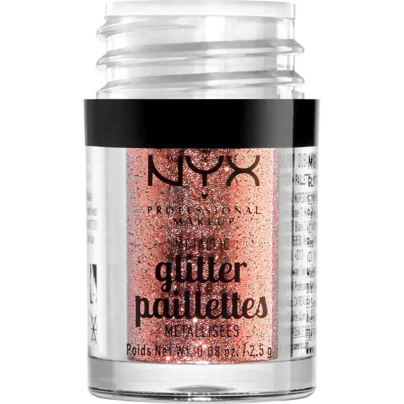 NYX PROFESSIONAL MAKEUP Glitter Metallic Glitter 01 Dubai Bronze, 2,5 g