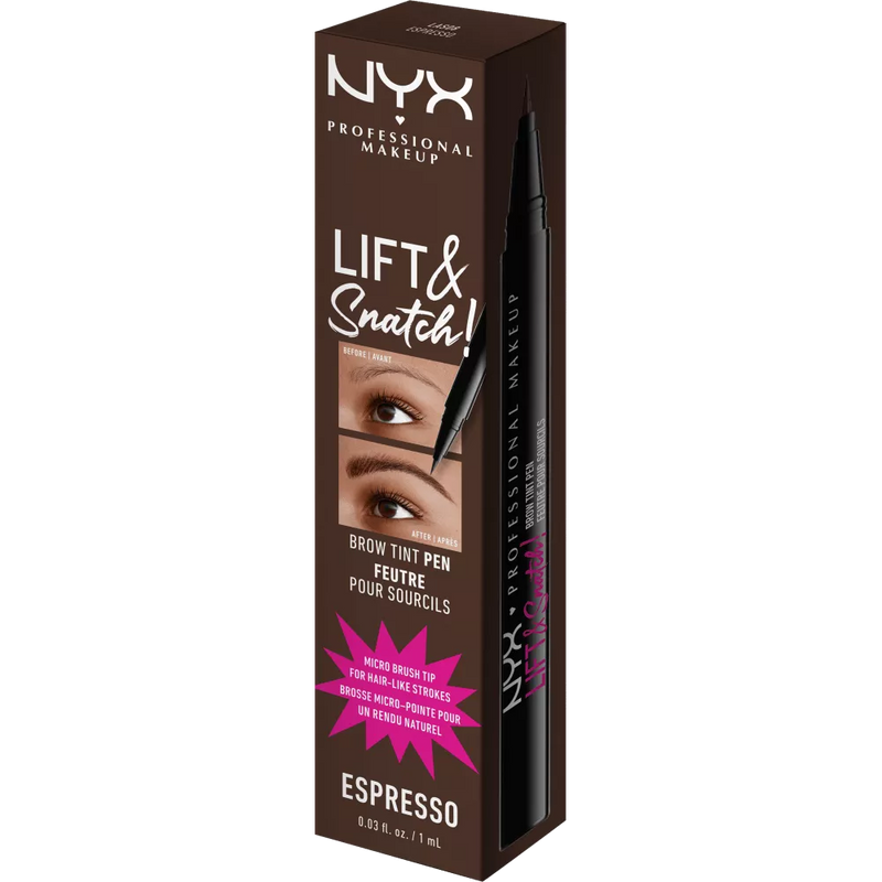 NYX PROFESSIONAL MAKEUP Wenkbrauwpotlood Lift N Snatch 08 Espresso, 1 ml