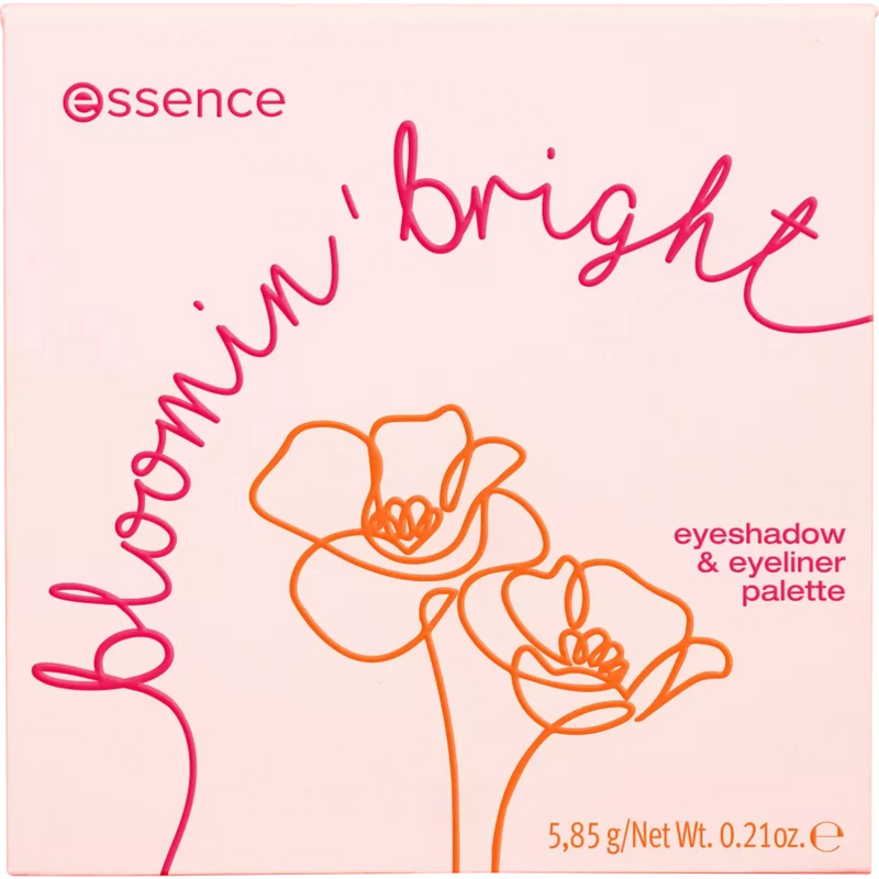 essence Oogschaduwpalette Bloomin' Bright & Eyeliner Palette 01 See Me Bloomin', 5,85 g