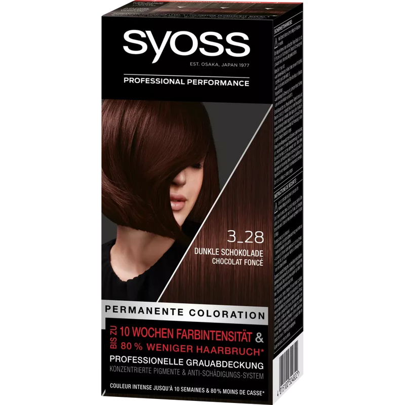 Syoss Haarkleur 3-28 Pure chocolade, 1 st