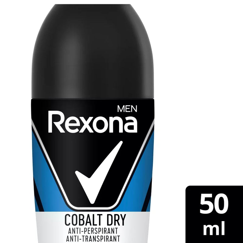 Rexona men Antitranspirant Deo Roll-on Men Kobalt Droog, 50 ml