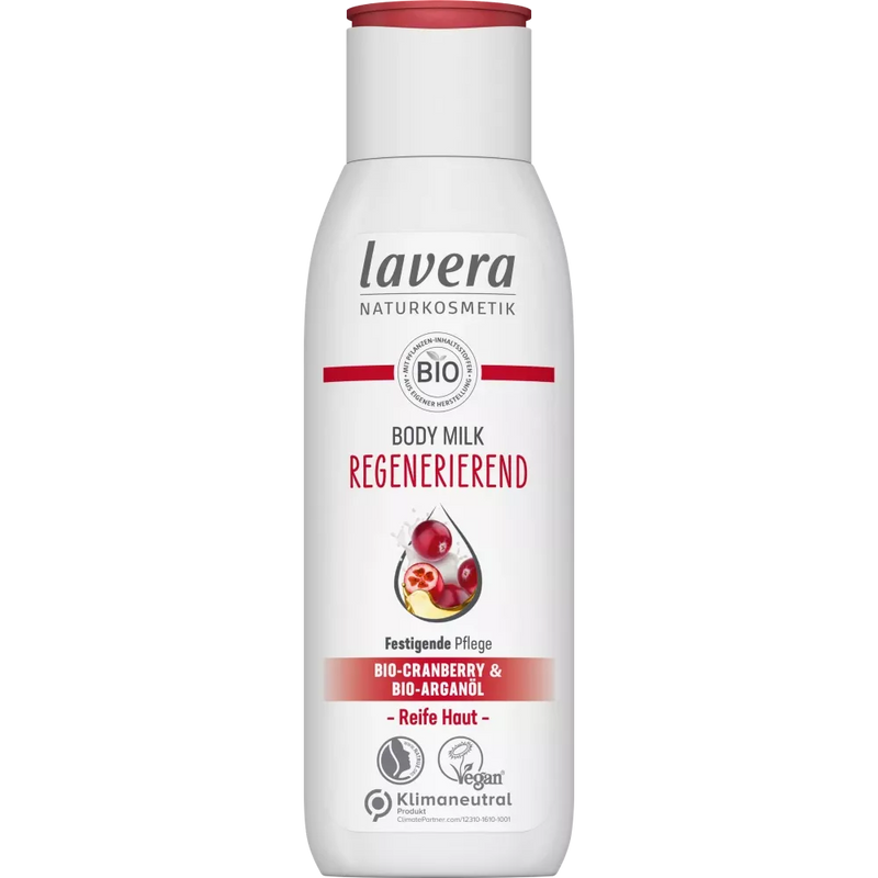 lavera Lichaamsmelk Regenererend met biologische cranberry & biologische arganolie, 200 ml