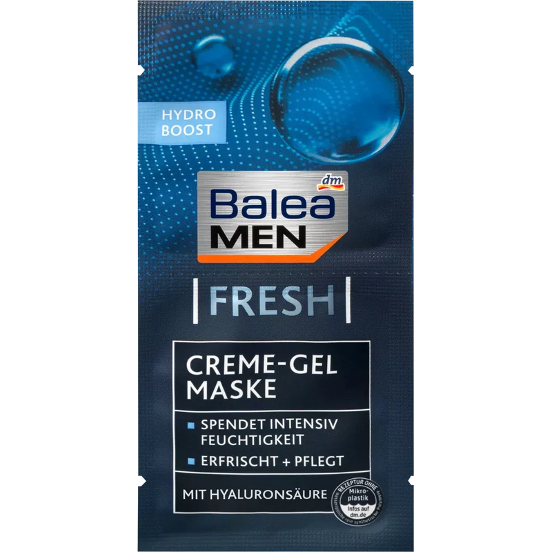 Balea MEN Gezichtsmasker crème gel, 16 ml