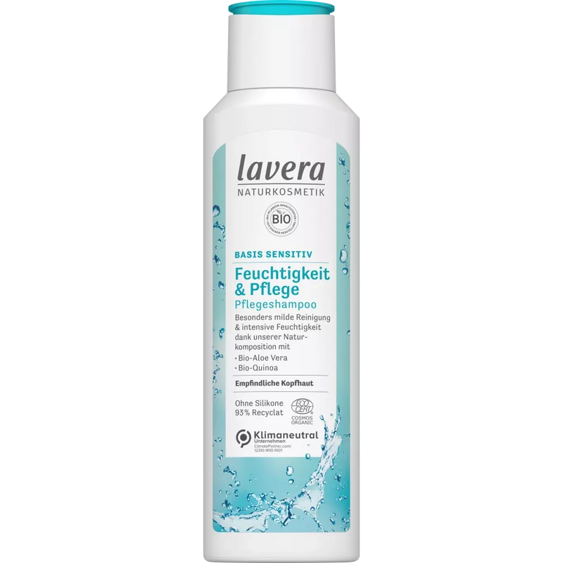 lavera Shampoo Basis Sensitive, Hydratatie & Verzorging, 250 ml