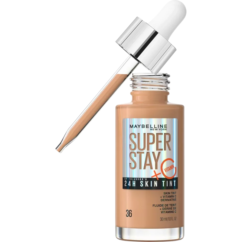 Maybelline New York Foundation Super Stay 24H Huidtint 36 Warme Zon, 30 ml