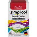 Simplicol Textielverf papaverrood, 150 g