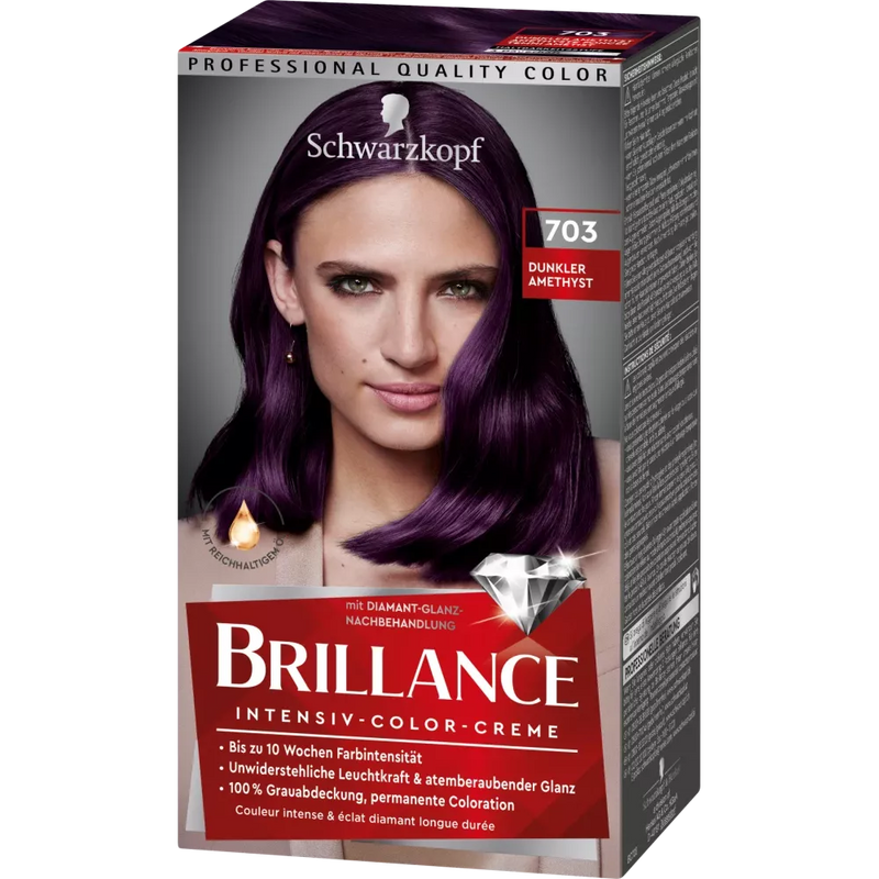 Schwarzkopf Brillance Haarkleur Dark Amethyst 703