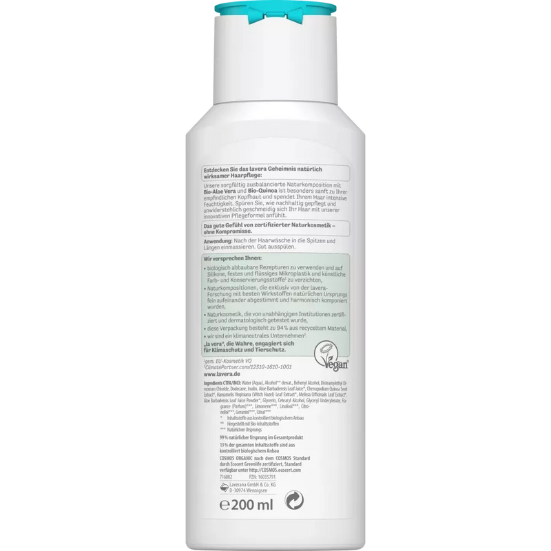 lavera Conditioner Basis Sensitive Vochtinbrenging & Verzorging, 200 ml