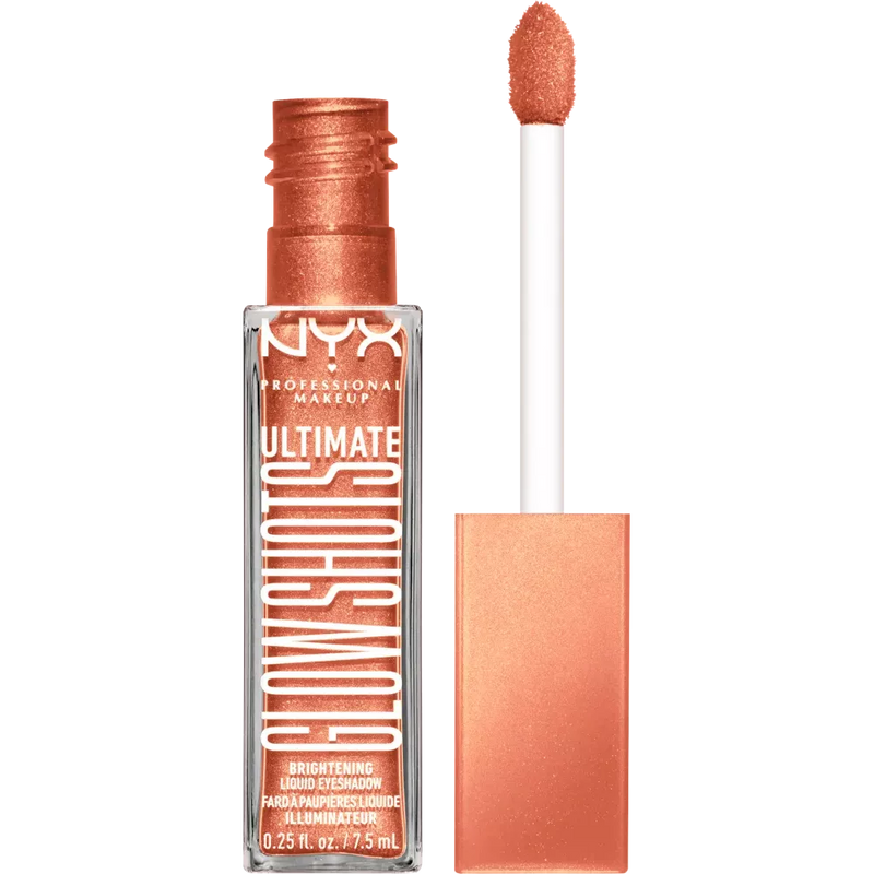 NYX PROFESSIONAL MAKEUP Fard à paupières Ultimate Glow Shots 08 Twisted Tangerine, 1 pièce