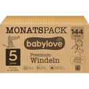 babylove Luiers Premium maat 5 Junior (10-16 kg), maandverpakking, 144 stuks.