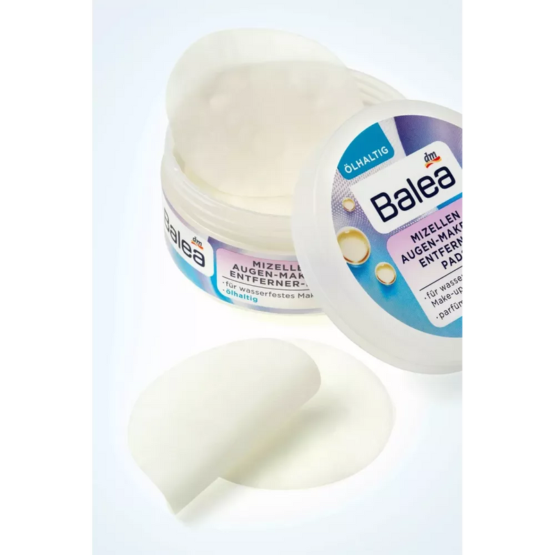 Balea Oog Make-up Remover Pads Micelles olieachtig, 50 stuks.