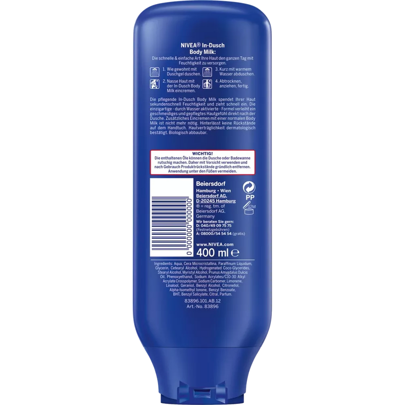 NIVEA In-Douche Lichaamsmelk, 0,4 l