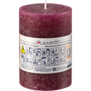 Bougie Profissimo rustique 100/68 prune, 1 pièce