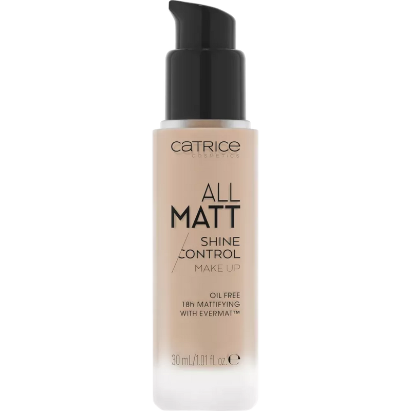 Catrice Foundation All Matt Shine Control 015 Cool Vanilla Beige, 30 ml