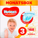 Huggies Luiers Ultra Comfort maat 3, 4-9kg, maandbox, 168 stuks