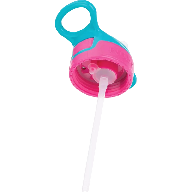 Nuby Rietjesbeker Tritan Reflex, roze, 360 ml, 1 stuk