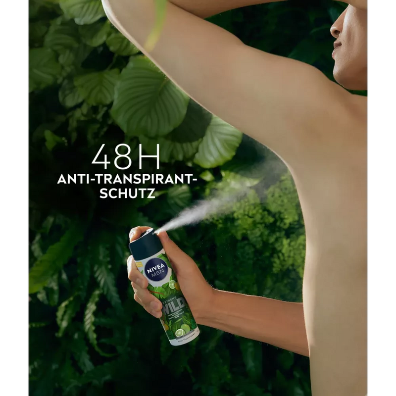 NIVEA MEN Deodorant Spray Antiperspirant Extreem Wild Citrus & Munt, 150 ml