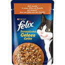 Felix Katten Natvoer, Volwassen, Sensations Jellies met kip en wortel, 85 g