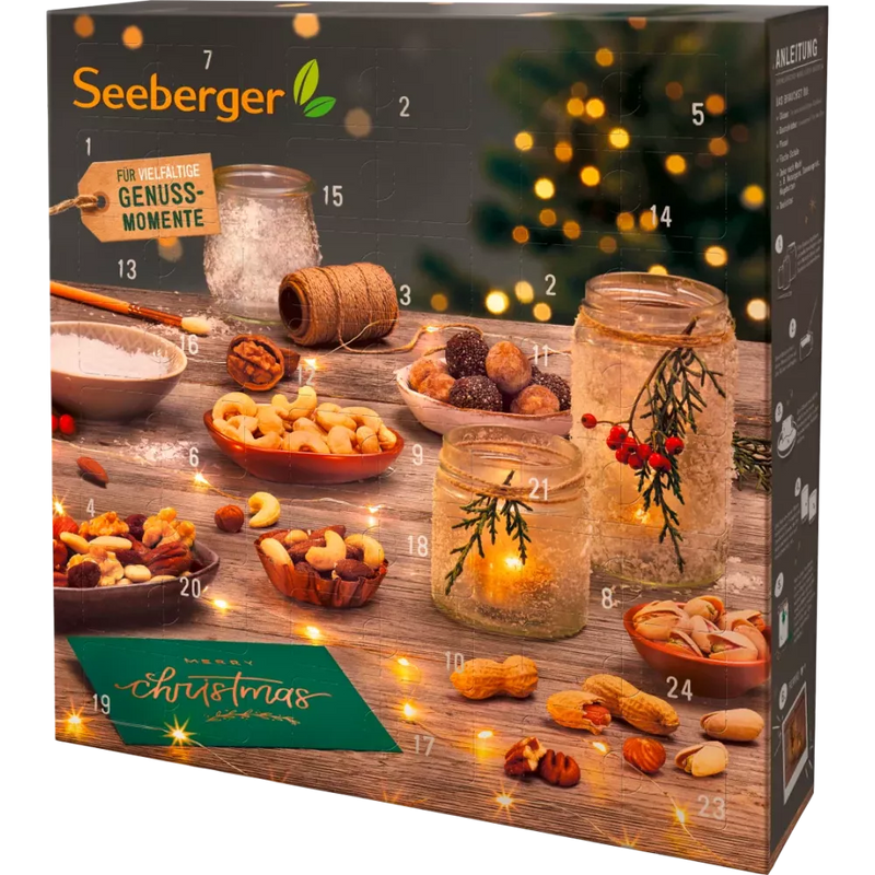 Seeberger Adventskalender 2022 met noten & gedroogde vruchten (24 porties)