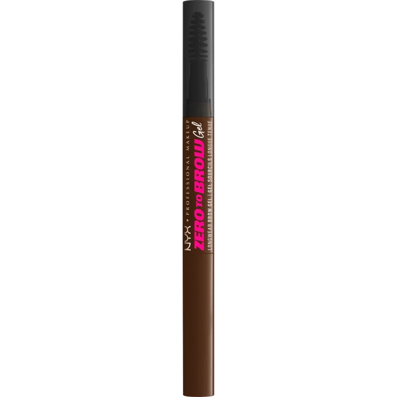 NYX PROFESSIONAL MAKEUP Wenkbrauwgel Zero To Brow Gel 06 Chocolade, 2,3 g