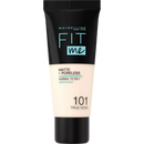 Maybelline New York Foundation Fit Me Matte & Poreless 101 True Ivory, 30 ml