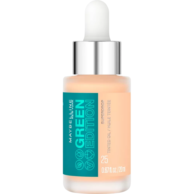 Maybelline New York Foundation Green Edition Superdrop getinte droge olie 25, 20 ml