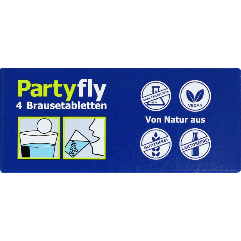 Partyfly  Bruistabletten 4 stuks, 26 g