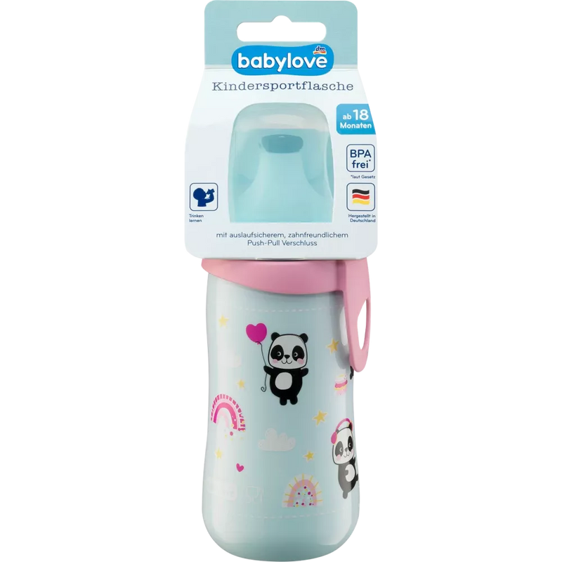 babylove Kinder sportfles Panda 330ml 1pc, 1pc