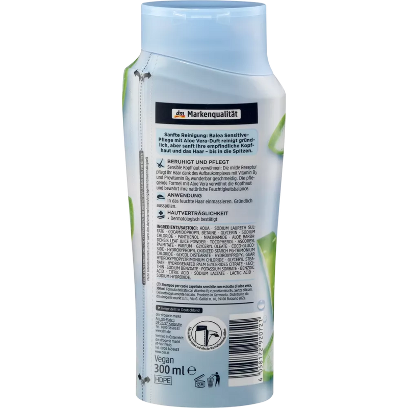 Balea Shampoo Sensitive, 300 ml