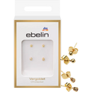 ebelin Oorbellen verguld kostuumsieraden, 4 stuks.