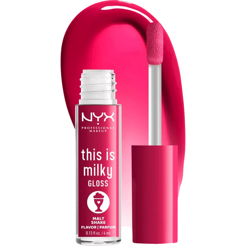 NYX PROFESSIONAL MAKEUP Lip Gloss This Is Milky Gloss 12 Malt Shake, 4 ml