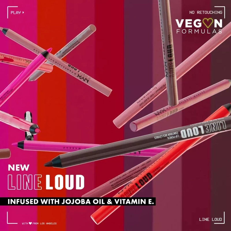 NYX PROFESSIONAL MAKEUP Lipliner Line Loud Deep Fuschia, 1 st