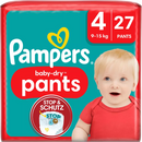 Pampers Baby Pants Baby Dry taille 4 Maxi (9-15 kg), 27 pièces.