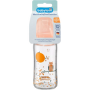 Biberon Babylove en verre à col large, rose, dès la naissance, 240 ml, 1 pièce