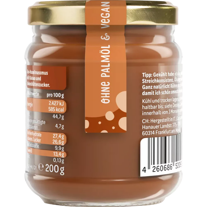 Oatsome Hazelnootpuree Feelgood Spreads 'Happy Hazel', 200 g