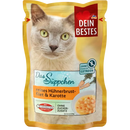 Dein Bestes Kattensnacks Soep met kipfilet & wortel, 40 g