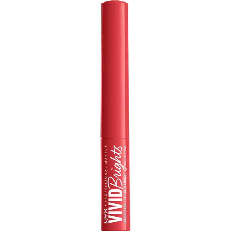 NYX PROFESSIONAL MAKEUP Vloeibare Eyeliner Vivid Bright 04 On Red, 2 ml