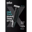 Rasoir corporel Braun, série X T5100 visage et corps, 1 pièce