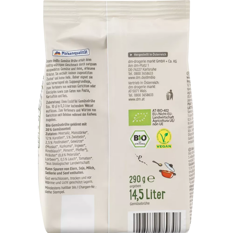 dmBio Groentenbouillon, 290 g