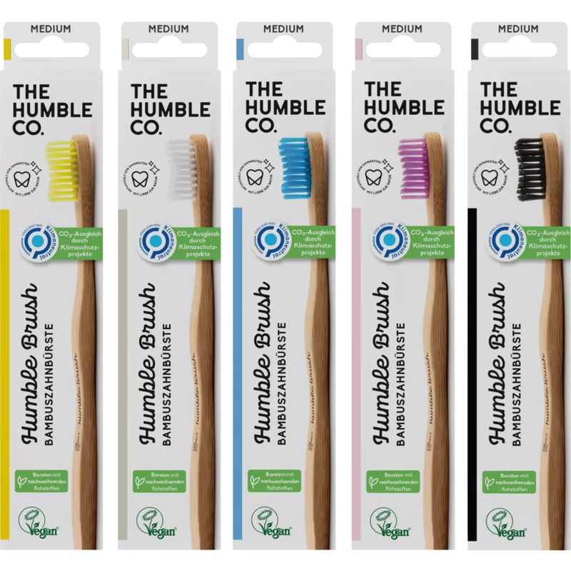 Humble Brush Tandenborstel bamboe medium, 1 stuk