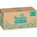 Couches Pampers Baby Dry Gr.8 Extra Large (17+ kg), boîte mensuelle, 120 pièces.