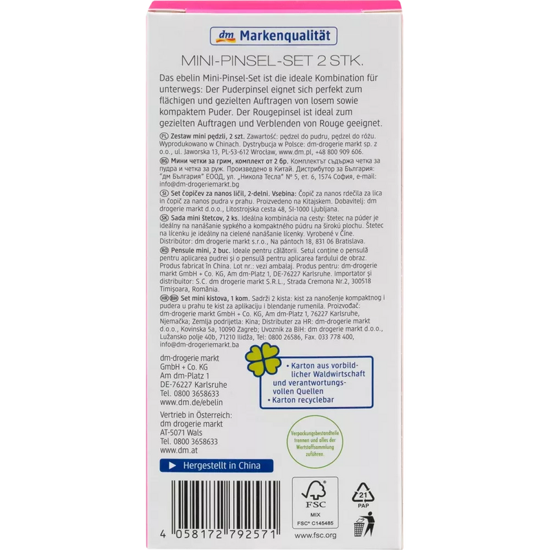 ebelin Miniborstelset, 2 stuks